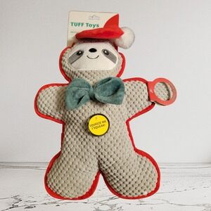Tuff Toys Gingerbread Man Dog Toy Squeaky‎ Durable